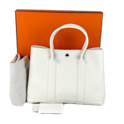 Hermes Garden Party Bag 30cm White TC
